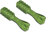 Back packaging label of Nylabone Nutri Dent natural dog treats detailing limited ingredients
