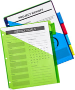 Avery Dividers for 3 Ring Binders, 5-Tab Sets, Two-Pocket Plastic Binder Dividers with Tabs, Multicolor, 1 Set (11906) - Image 9
