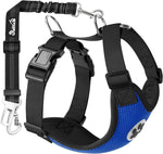 SlowTon pet safety harness with elastic bungee tether