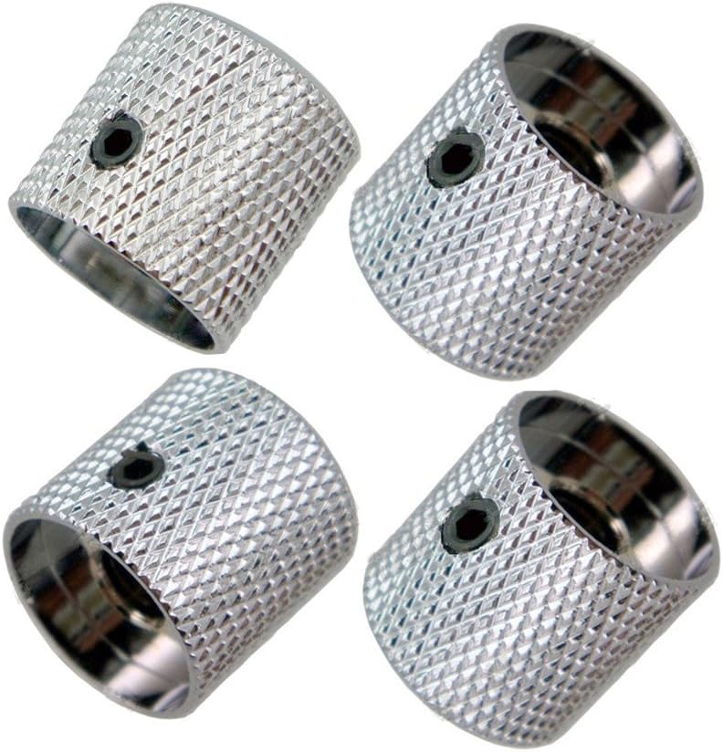 JD.Moon brass dome control knobs front view showcasing chrome finish.