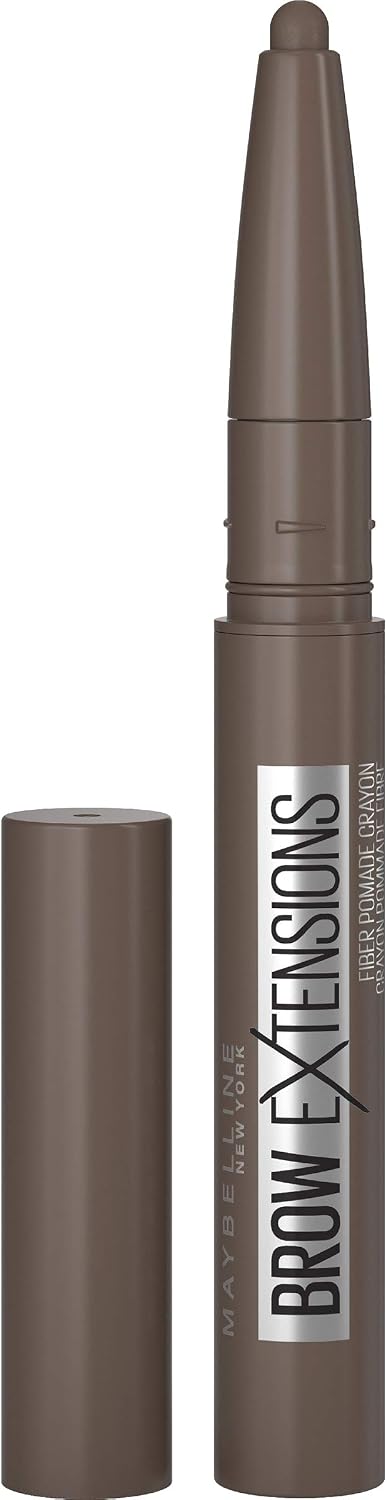 Maybelline Brow Extensions Fiber Pomade Crayon Eyebrow Makeup, Soft Brown, 1 Count - Image 9