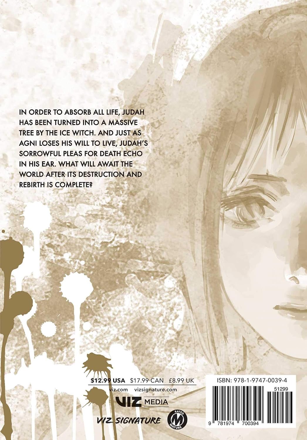 Back cover and spine details of Fire Punch Volume 6 English manga edition