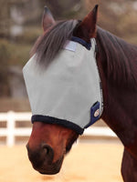 Harrison Howard Reinforced Horse Fly Mask with Mirror PVC Brow Support, Enhanced Eye Space, UV Protection Purple M - Image 12