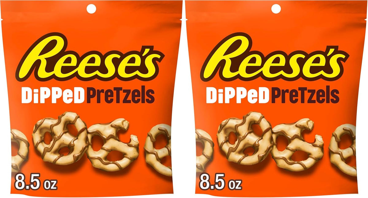 Reese's, Chocolate and Peanut Butter Candy Dipped Pretzels Bag, 8.5 Ounce - Image 9