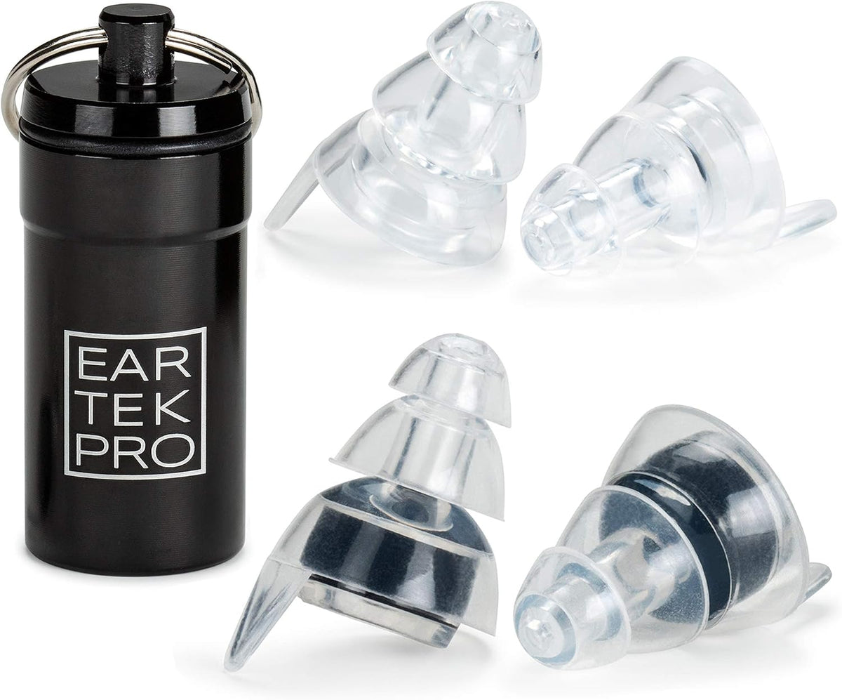 High-Fidelity Concert Earplugs Reusable Noise-Reduction Ear Plugs Set with Two Sizes Included - For Rave, Live Music, Festivals, Marching Bands, Loud Events, Fitness Classes - Image 1