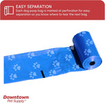 USA imported durable doggy poop bags with easy tear perforation
