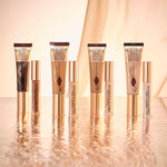 Swatch comparison of Charlotte Tilbury foundation shades