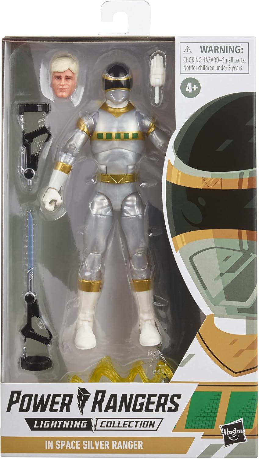 Power Rangers In Space Silver Ranger figure with accessories