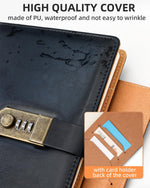 Back cover and exterior finish of the Nicpro password notebook