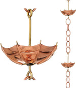 Good Directions umbrella rain chain front view