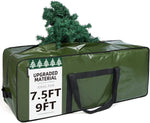 HOMEST Christmas Tree Storage Bag, Fits for 4.5-7 ft Xmas Artificials | Zippered Bag with Reinforced Carrying Handles and Wheels, Red (Bag Only) - Image 11