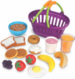 Learning Resources New Sprouts Dinner Food Basket contents and storage basket
