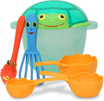 Melissa and Doug Seaside Sidekicks Sand Baking Set front view with all pieces