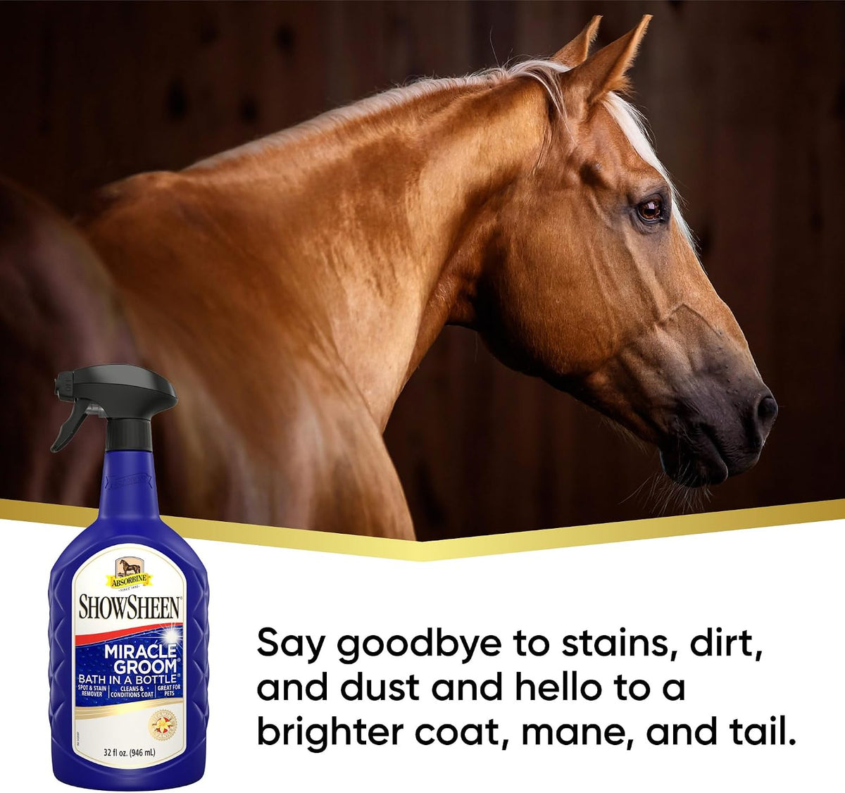 Absorbine five in one animal spray for horse coat cleaning