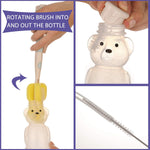 Aozita leak proof bear straw cup set