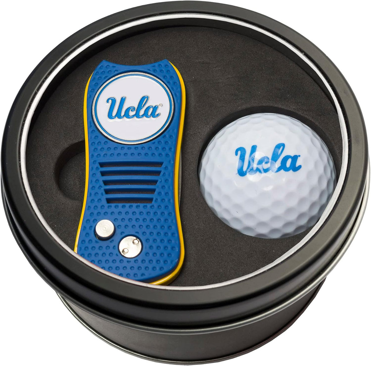 Team Golf branded sports gear display