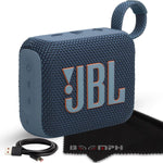 JBL Go 4 portable Bluetooth speaker blue front view