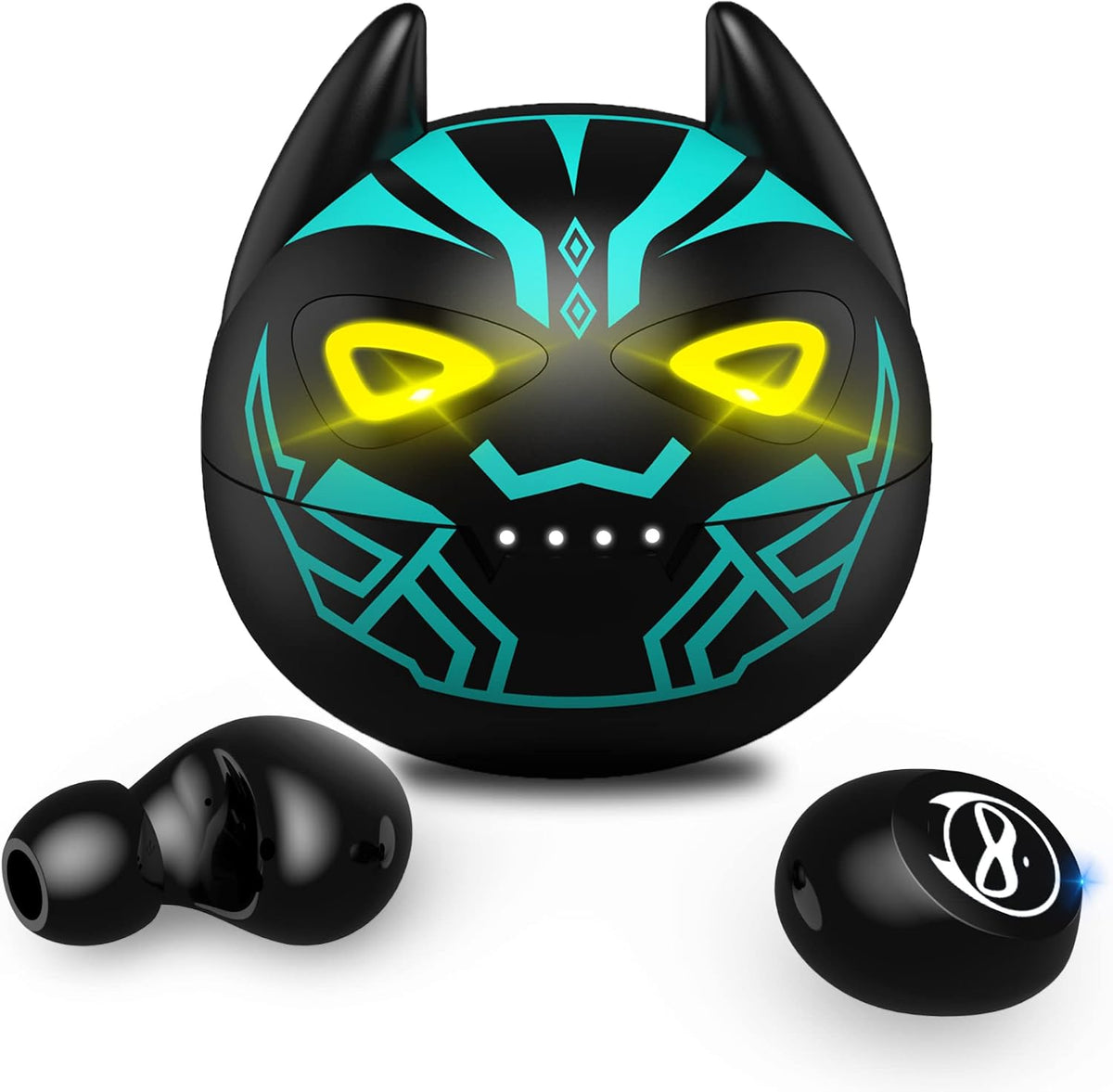 Gray Wireless Bluetooth 5.0 Earbuds, B88-1, IPX5 Waterproof, 36H Playtime, Built-in Mic, LED Display, USB-C, for Kids, Boys, Adults, Gaming - Image 12