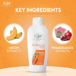 Fair and white carrot shower gel 1000ml packaging details