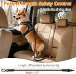 PetBonus dog car seat belt showing lockable clip