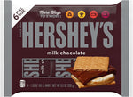 Side angle view of the Hershey's chocolate multi pack displaying nutritional information.