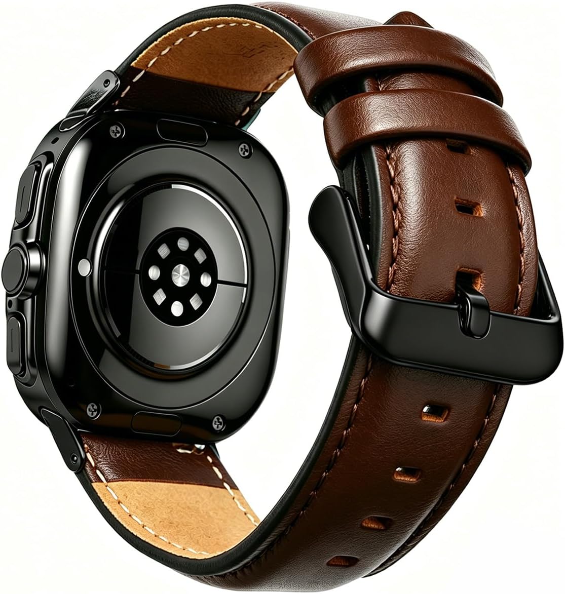 OTOPO Samsung Galaxy Watch Ultra leather band front view smartwatch strap