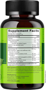 Naturelo plant powered omega complex 60 count bottle close up