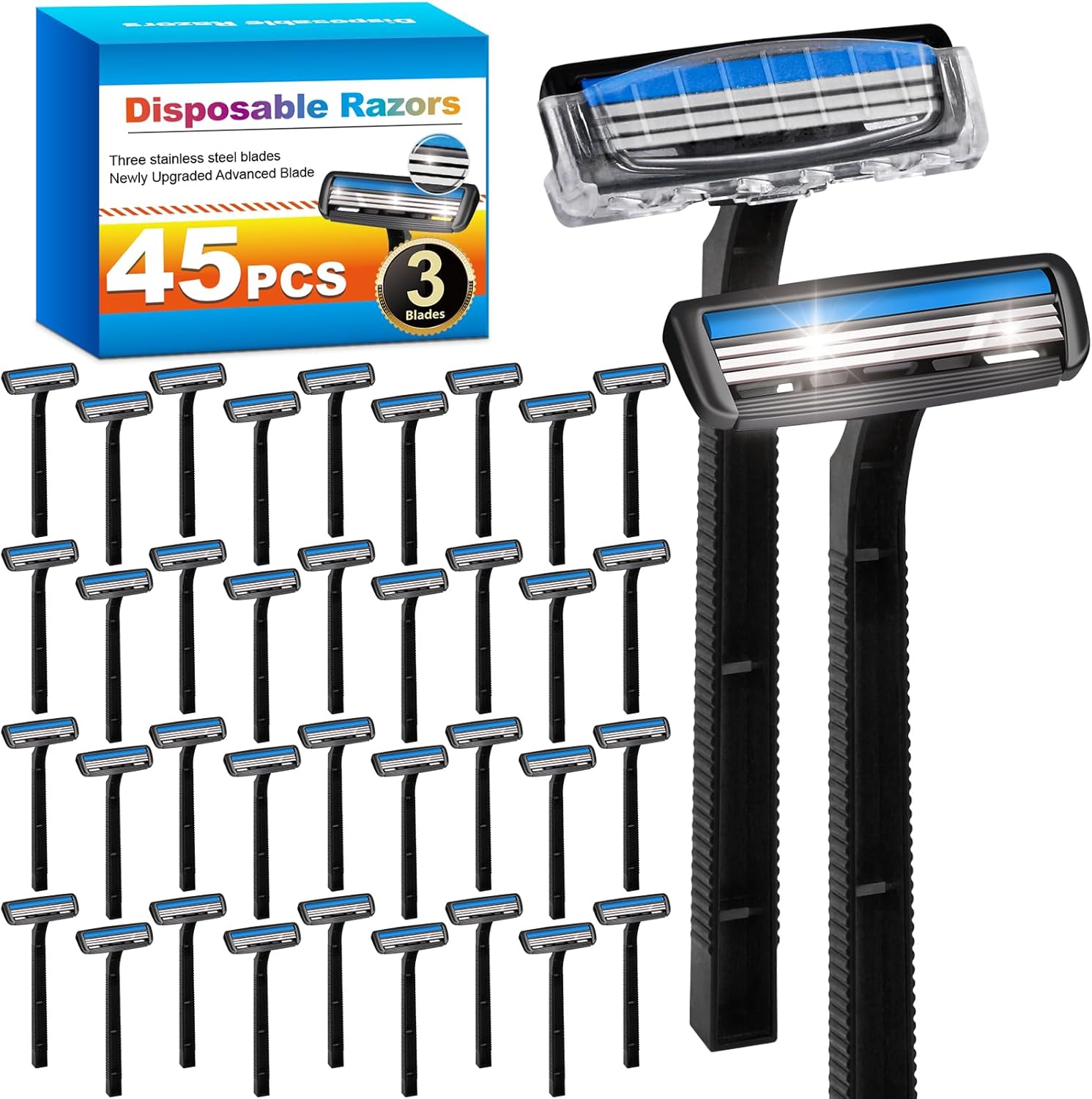 Cxyary 3 blade disposable razors front view pack