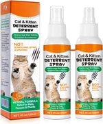 Generic cat deterrent spray front view bottle packaging