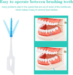 An-self 160PCS Interdental Brushes Ultra Tight Bristles Tooth Interdental Cleaners Silicone Toothpick Brush Disposable Teeth Soft Picks, Green - Image 3