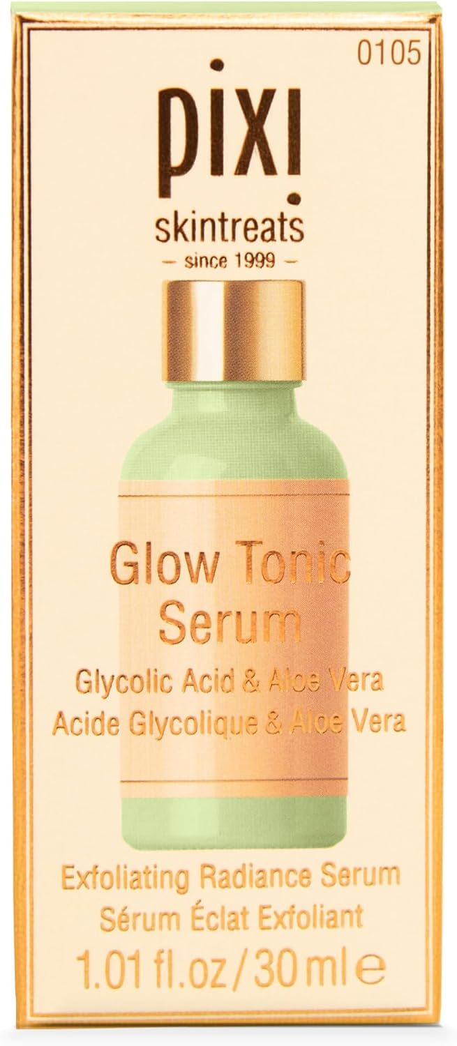 Glow Tonic skincare routine steps with Pixi serum