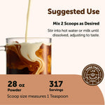 Micro Ingredients organic coffee scoop and serving preparation
