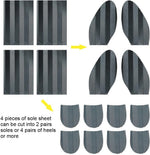 Unikstep shoe repair rubber sheets with sandpaper kit