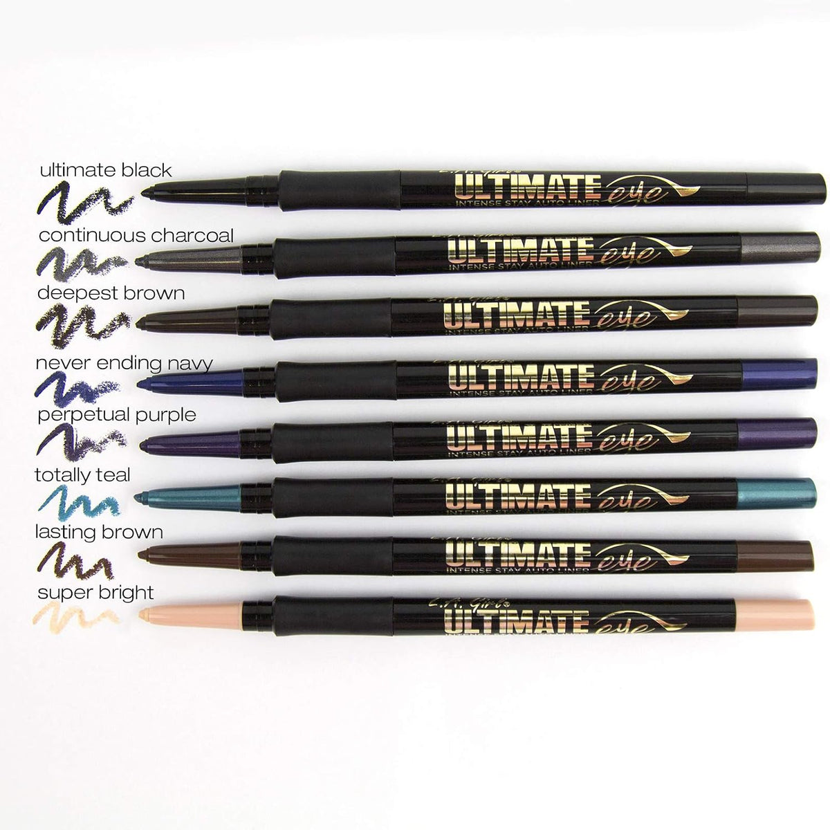 L.A. Girl Ultimate Intense Stay Auto Eyeliner, Ultimate Black, 0.01 oz. (Pack of 3) - Image 5