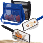 Muyizi beach mesh shovel and shell bag set front view