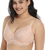 HSIA plus size bra side profile highlighting supportive wide wings