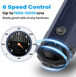 Casfuy pet nail grinder with LED light illuminated
