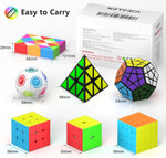 Vdealen 2x2 and 3x3 speed cubes close up angle shot