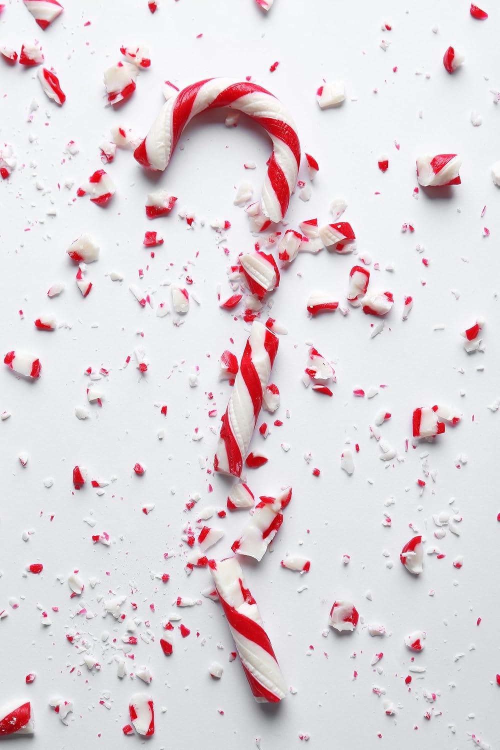 Fruidles peppermint candy topping sprinkled on hot chocolate mug