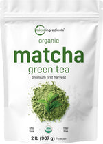 Micro Ingredients Organic Matcha Green Tea Powder, First Harvest, Culinary Grade from Japan, 100% Pure & Unflavored, Great for Tea, Latte, & Smoothies, Non-GMO, No Sugar, Eco-Friendly Packaging, 1 Lb - Image 9
