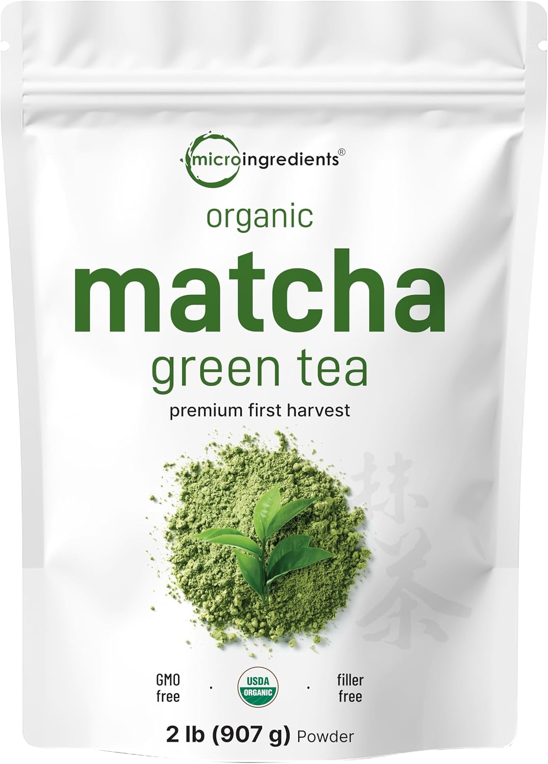Micro Ingredients Organic Matcha Green Tea Powder, First Harvest, Culinary Grade from Japan, 100% Pure & Unflavored, Great for Tea, Latte, & Smoothies, Non-GMO, No Sugar, Eco-Friendly Packaging, 1 Lb - Image 9
