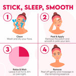 Bloomora skincare forehead patch application demonstration