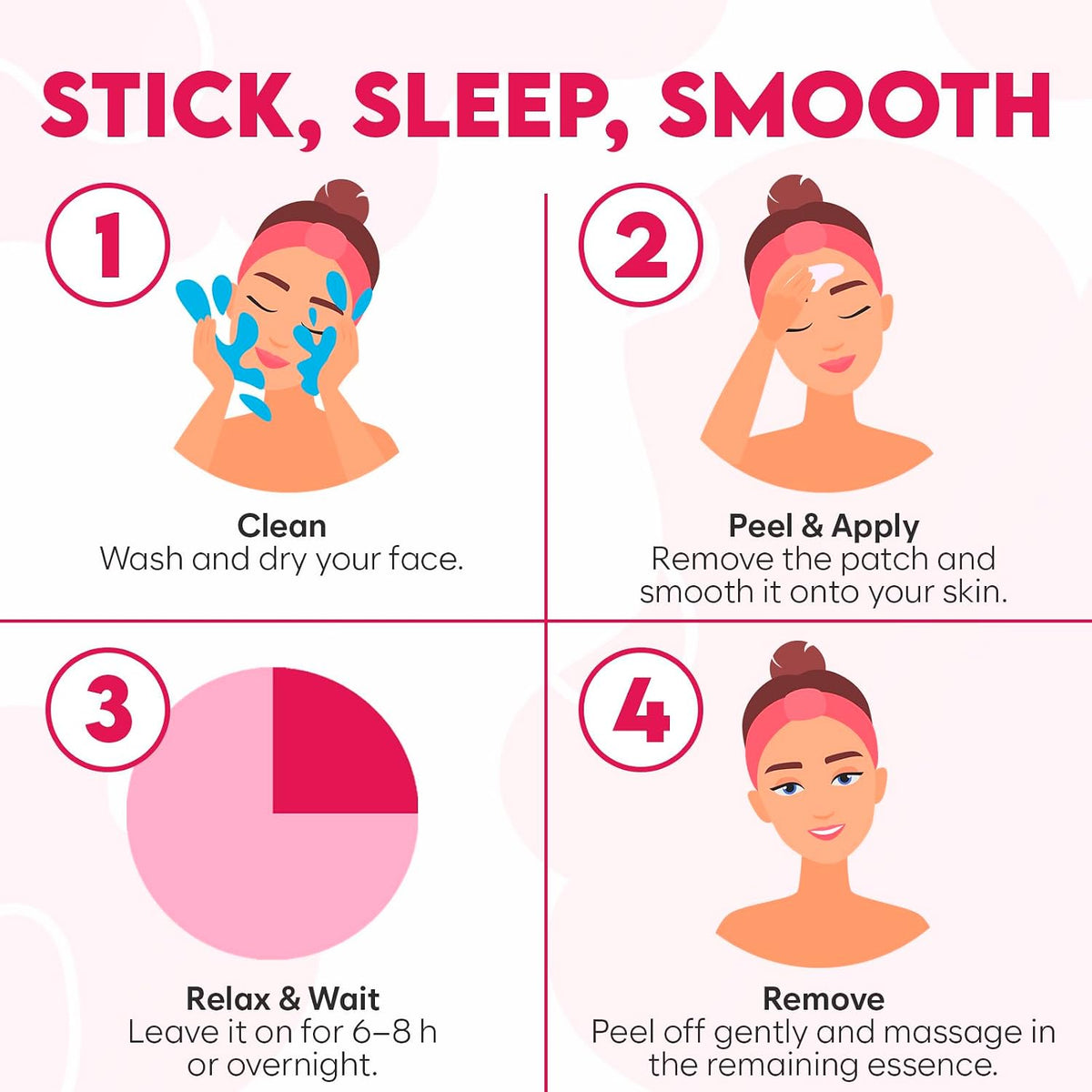 Bloomora skincare forehead patch application demonstration