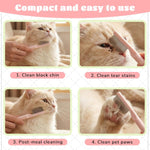 Pet grooming tool for small dogs and cats face cleaning