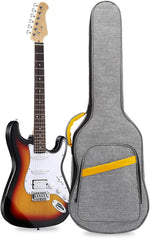 LETSROCK 38 40 41 Inch Electric Guitar Gig Bag, Electric Guitar Case with 0.5 Inch Waterproof Thick Padding with Carry Handle, Pocket & Neck Strap Electric Guitar Bag Gray - Image 10