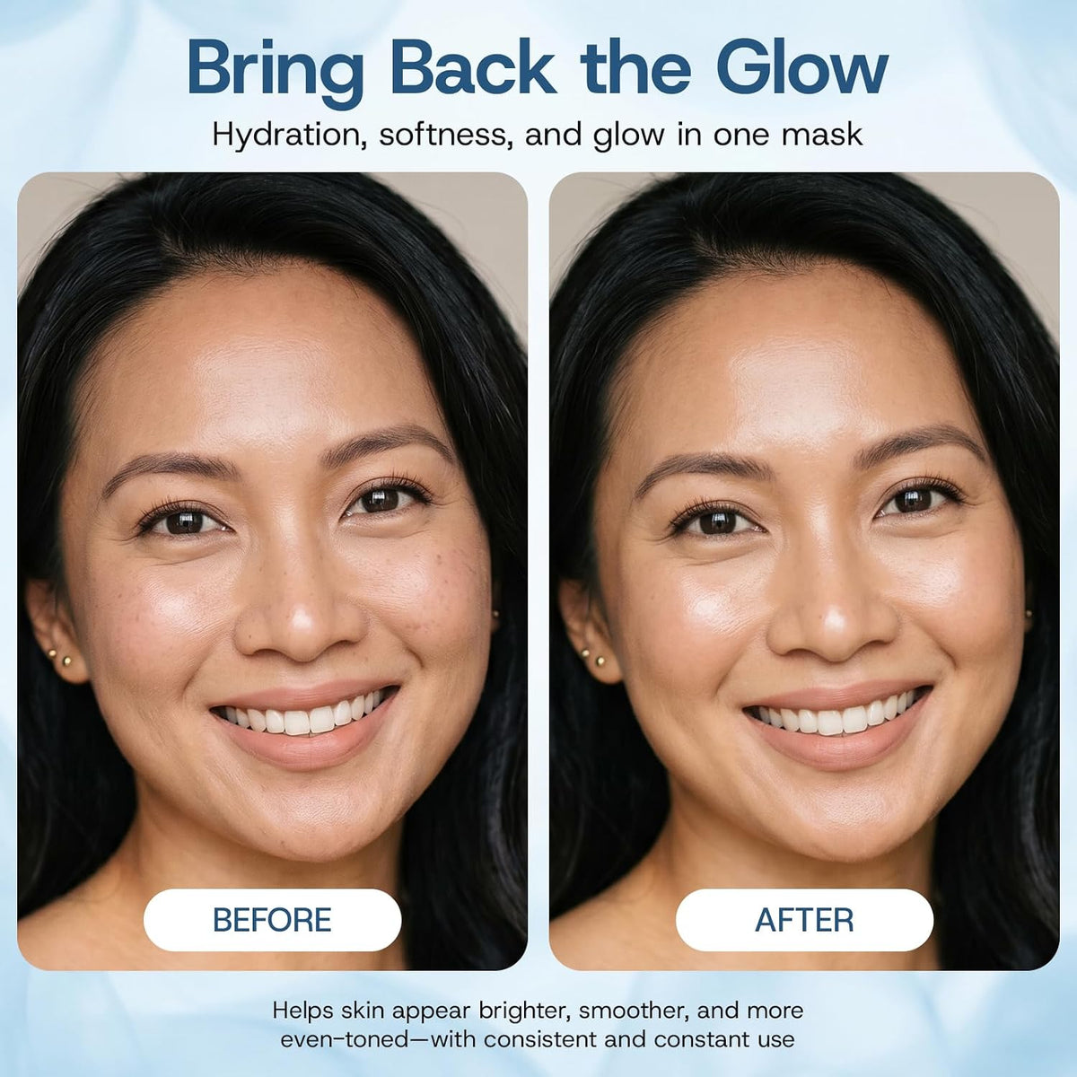 Bloomora PDRN face sheet mask box opening angle