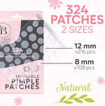 Bloomora spot cover patches showing dual sizes