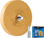 S SATC decal eraser wheel front view with drill adapter