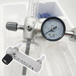 Packaged acrylic flow meter ready for installation in gas systems.