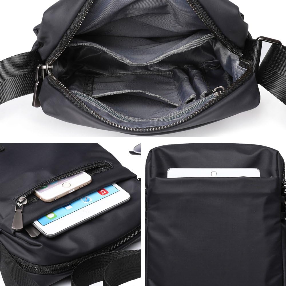 ZZINNA travel crossbody bag worn by model